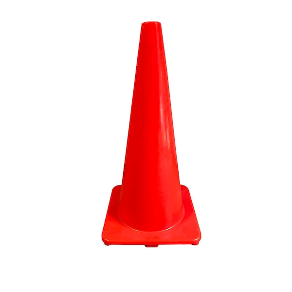 Safe Handler Safety Cone 28" PVC Traffic Cone for Construction, Orange BLSH-28CONE-O - main